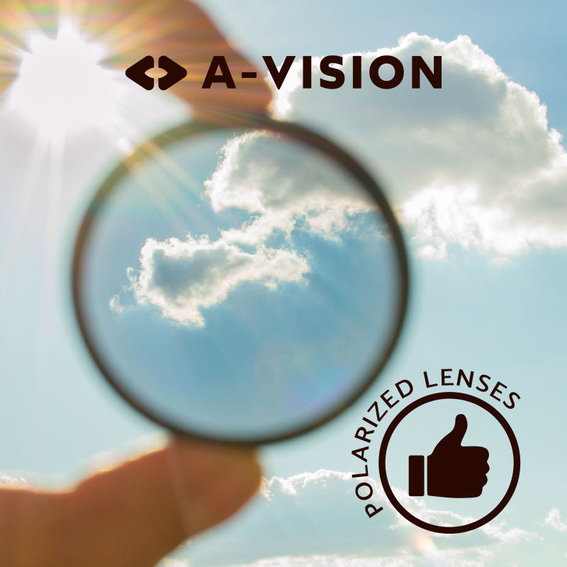 Aviator Myopia sunglasses from A-vision Eyewear with polarized lenses