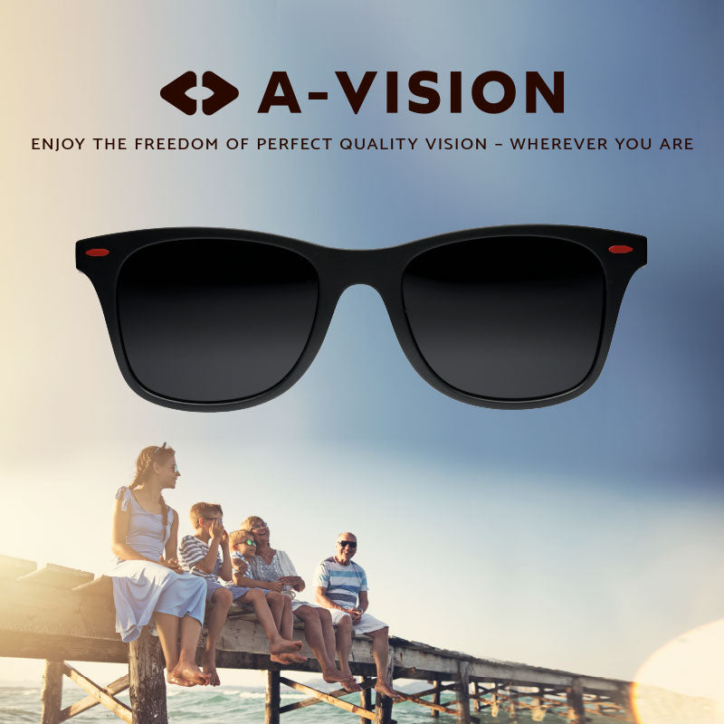 A-vision sunglasses, enjoy the freedom of perfect quality vision