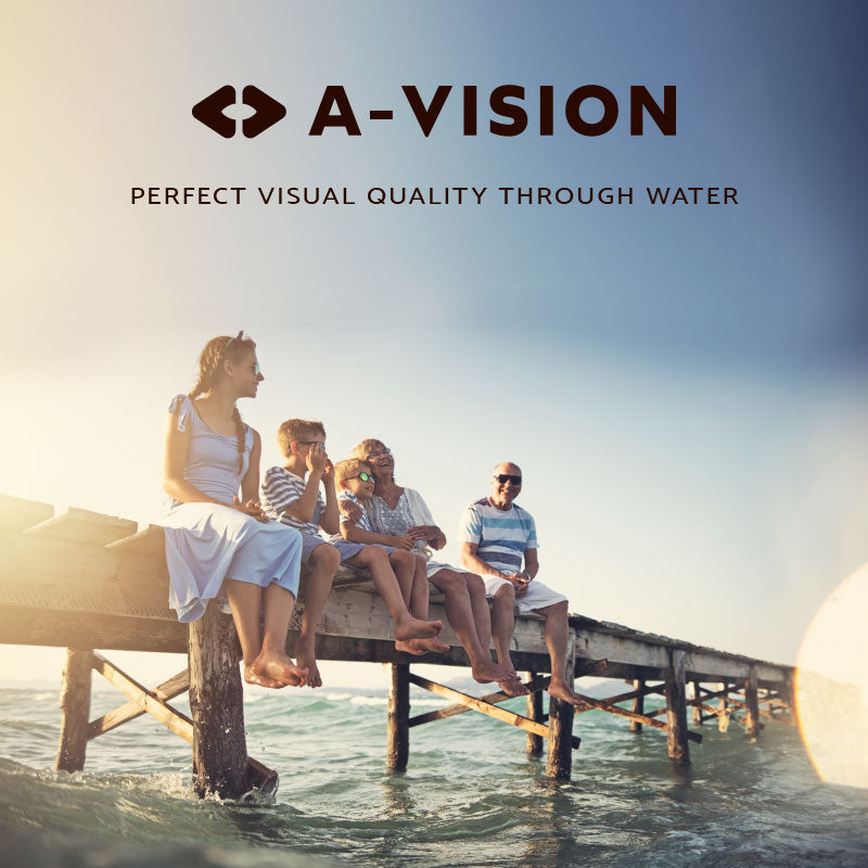 A-vision Eyewear, perfect visual quality through water