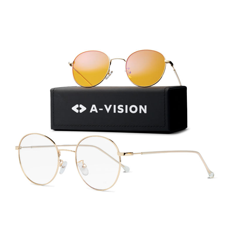 A-vision Blue light day and night glasses comes with high quality case protection